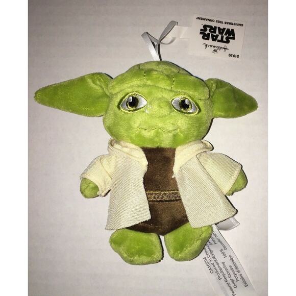 New Hallmark Disney Star Wars Plush Green Yoda Christmas Holiday Hang Ornament - Picture 1 of 3